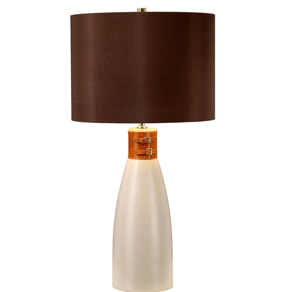 Tischlampe INCA Braun Keramik 71cm Klassisch Lampe