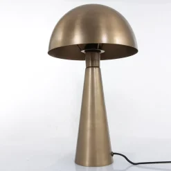 Tischlampe indirekt Metall in Bronze 42 cm E27 stylisch