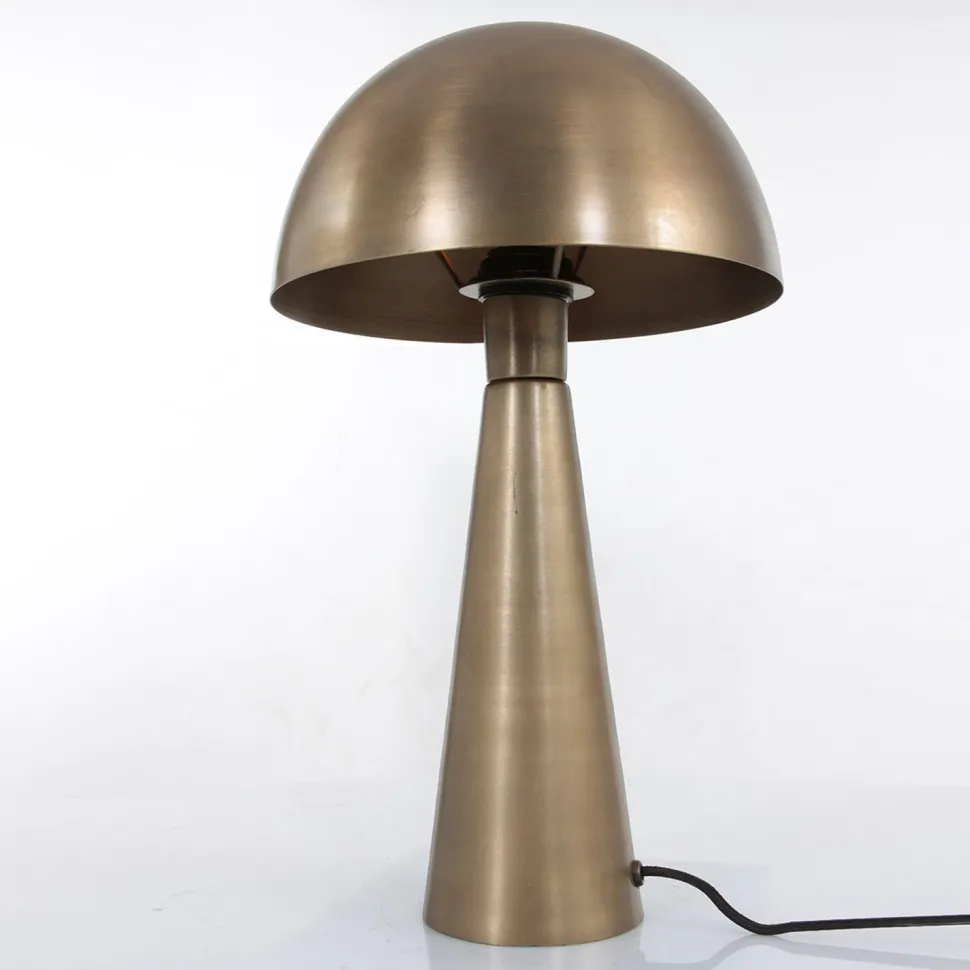 Tischlampe indirekt Metall in Bronze 42 cm E27 stylisch