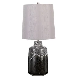 Tischlampe IOAN in Keramik Ø30cm H65cm Bodenlampe