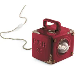 Tischlampe Keramik E27 B: 15,5 cm 20 cm hoch eckig