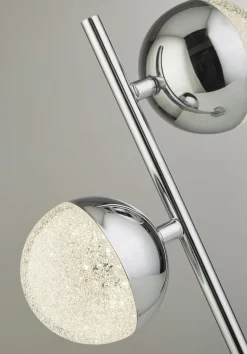 Tischlampe LED Chrom 4000 K 1345 lm 45 cm Metall Retro