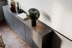 Tischlampe Metall E27 41 cm hoch Grün Retro kippbar