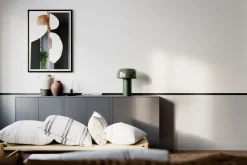 Tischlampe Metall E27 41 cm hoch Grün Retro kippbar