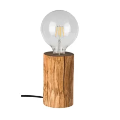 Tischlampe mit Schalter Holz 15cm Modernes Design