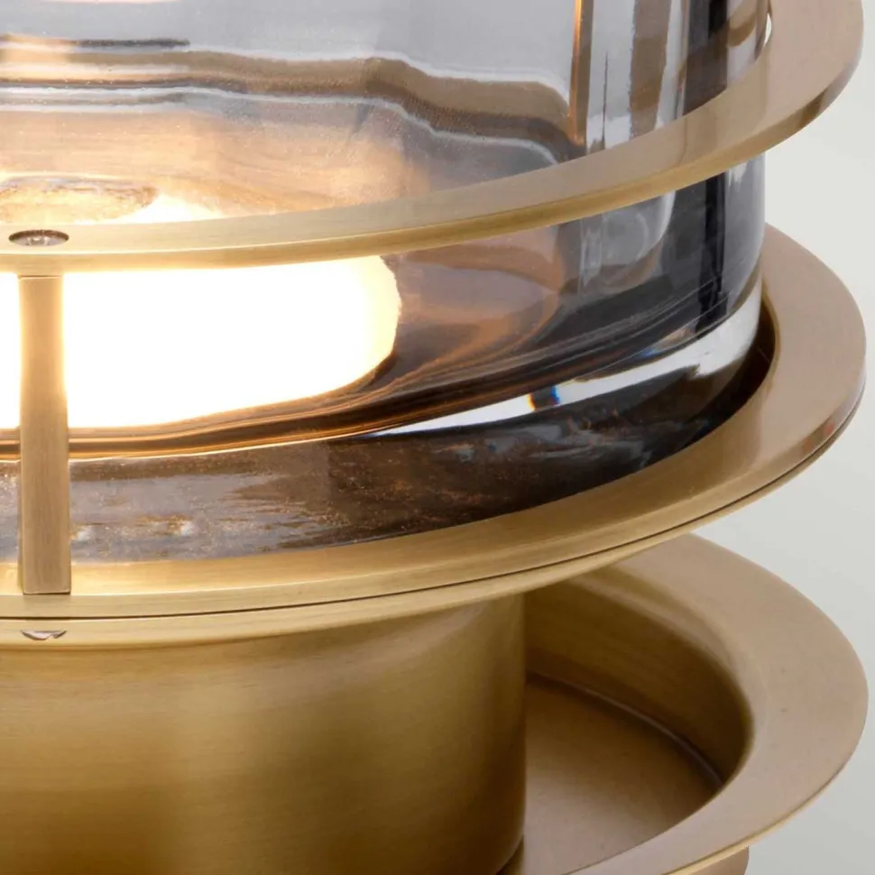 Tischlampe Rauchglas 36,4 cm hoch mit GX53 LED 3000 K