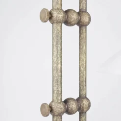 Tischlampe Schreibtisch aus Messing Glas 49 cm E14 in Antik