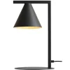 Tischlampe Schwarz E14 40 cm hoch Metall Kegelschirm