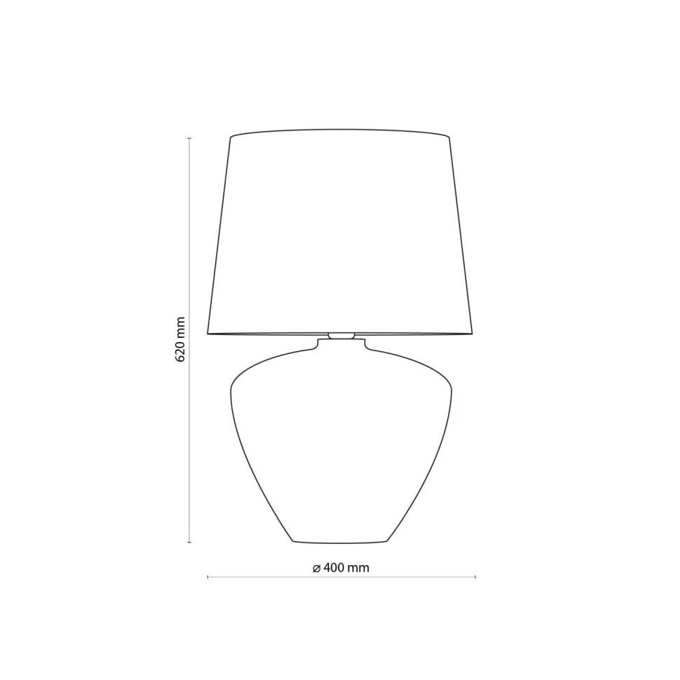 Tischlampe Schwarz Glas Stoff 62 cm hoch E27
