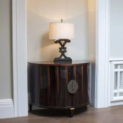 Tischlampe Stoff Metall 65 cm Schwarz antik Creme E27