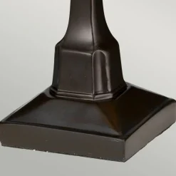 Tischlampe Tiffany Stil E14 30,5cm in Bronze antik Gelb