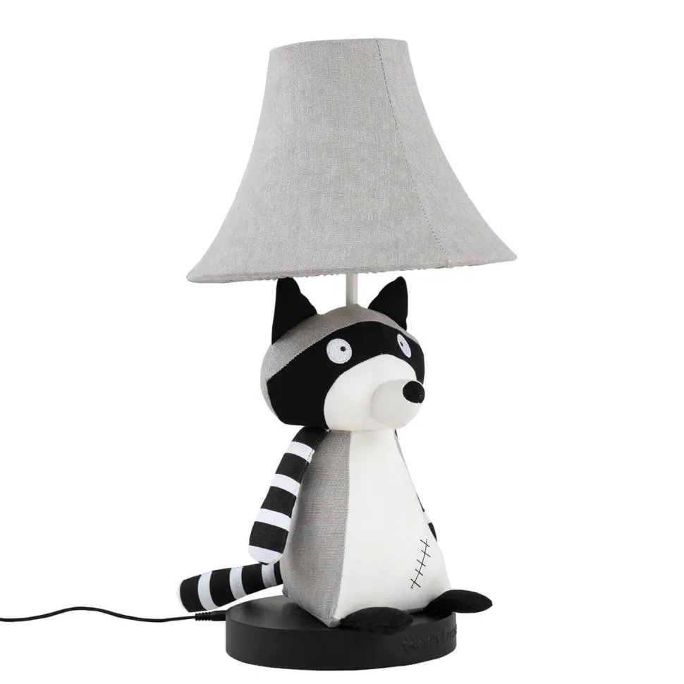 Tischlampe Waschbär 47 cm Kinderzimmer Wohnzimmer