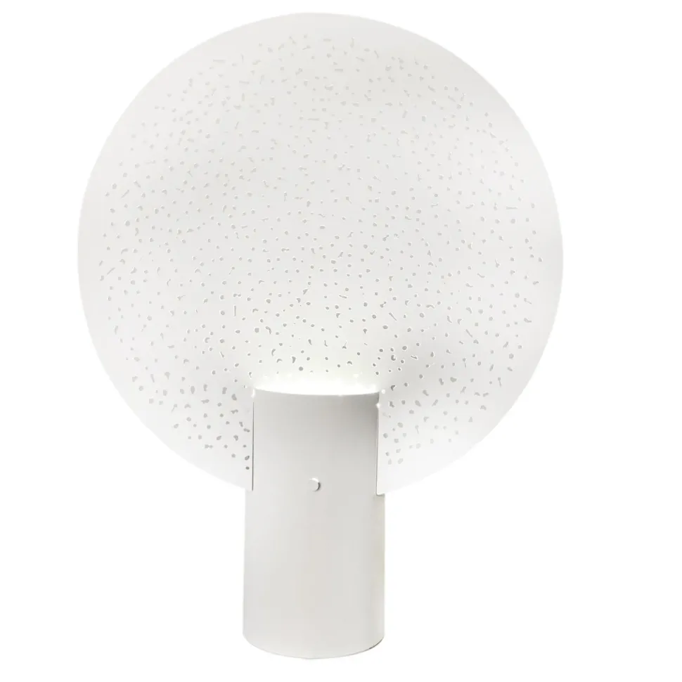 Tischlampe Weiß 50 cm hoch dekorativ Metall E27