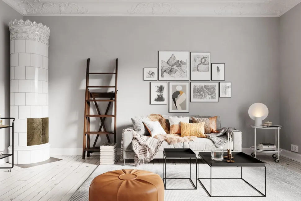 Tischlampe Weiß 50 cm hoch dekorativ Metall E27