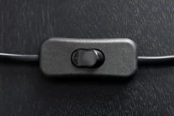 Tischlampe Weiß Holz Stoff E27 H:58 cm gemütlich