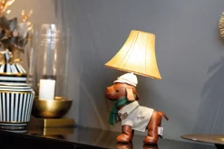 Tischlampe Wohnzimmer Kinderzimmer Hund 48 cm mit LED
