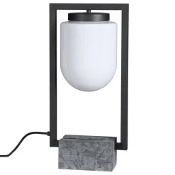 Tischleuchte außen Marmorsockel 52 cm hoch E27 IP44