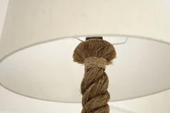 Tischleuchte 85cm Modern kunstvoll maritim echtes Tau