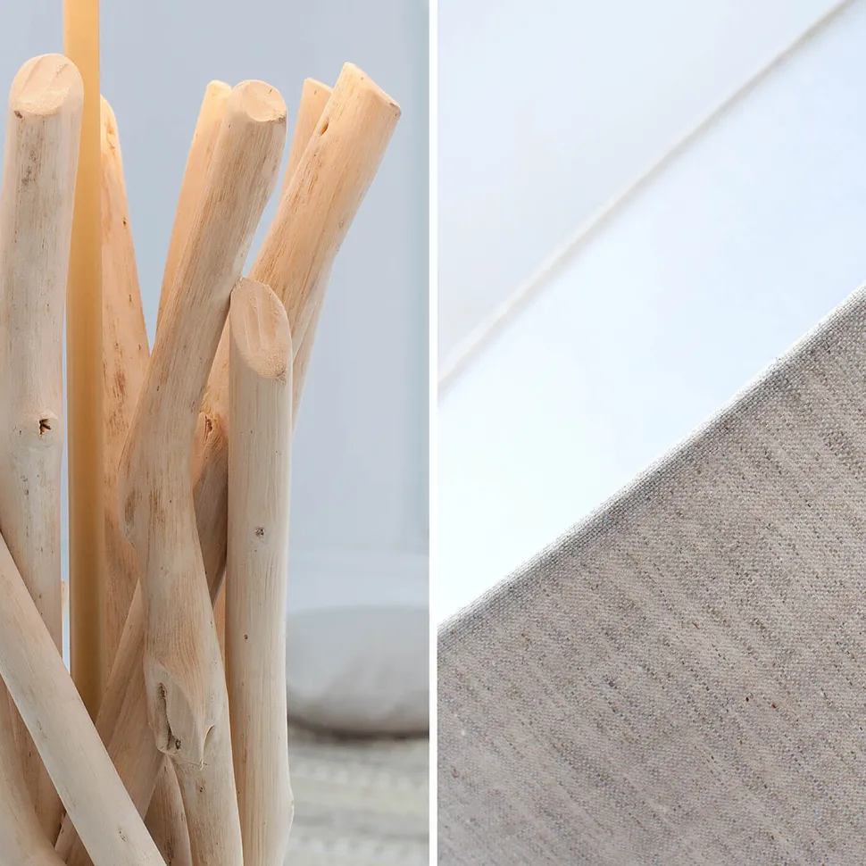 Tischleuchte Ø40cm Modern kunstvoll aus Treibholz