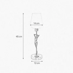 Tischleuchte Glas Echt-Messing Handarbeit Klassisch
