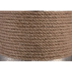 Tischleuchte Glas Leinen Klassisch 83cm in Silber Beige