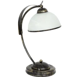 Tischleuchte KORFU in Messing Antik