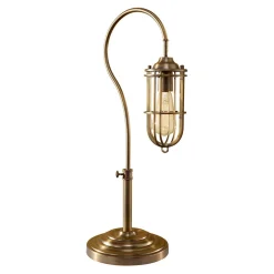 Tischleuchte LANA in Messing Antik H:62cm Lampe
