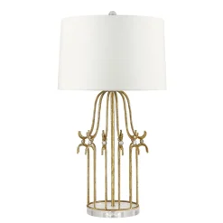 Tischleuchte LUICA in Gold H79cm Bodenlampe