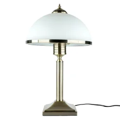 Tischleuchte MARLOW 50cm in Messing antik Jugendstil