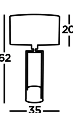 Tischleuchte Marmor Sockel H: 62 cm groß in Gold Weiß E27