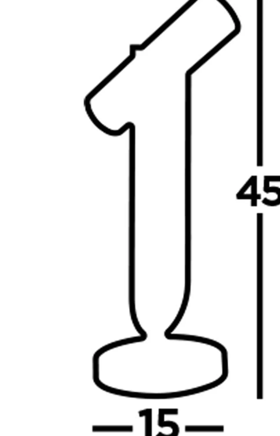 Tischleuchte Metall 45 cm GU10 Schwarz verstellbar