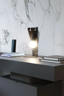 Tischleuchte Metall Schwarz 31 cm klein dekorativ E27