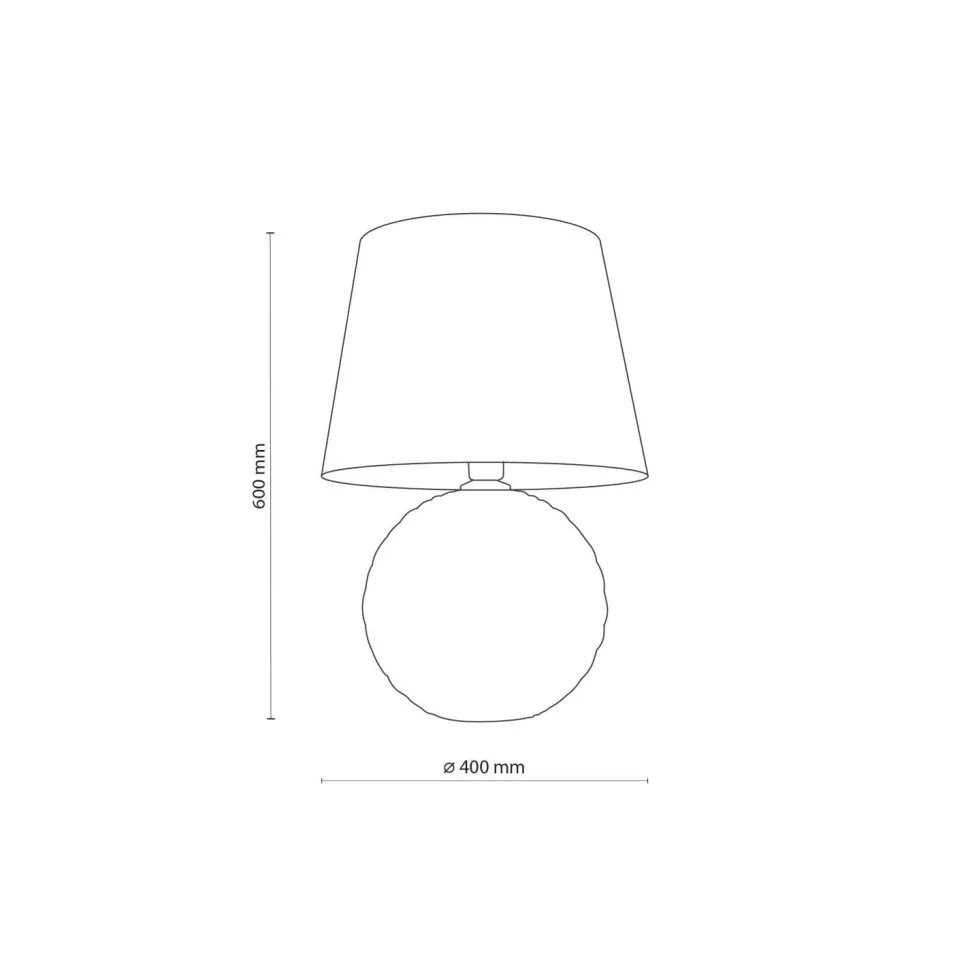 Tischleuchte Schwarz 60 cm hoch Glas Stoff E27 DOLORES