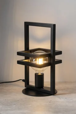 Tischleuchte Schwarz Metall 32 cm klein Lesen Arbeiten