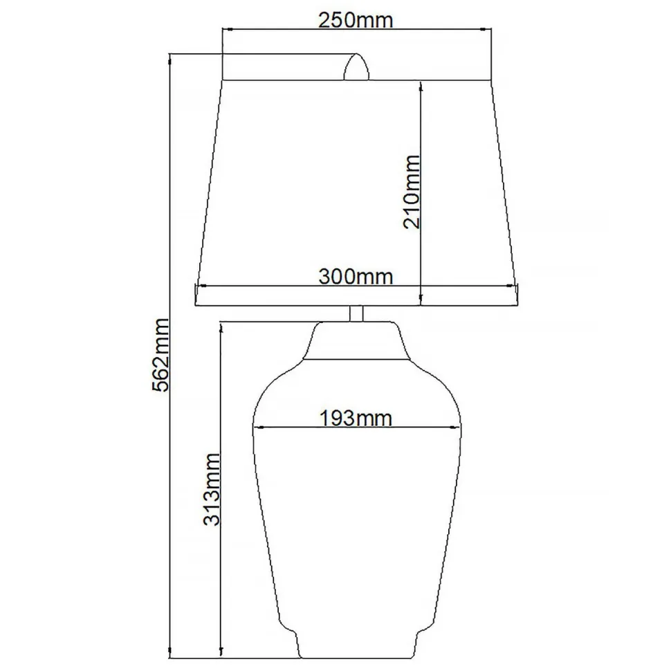 Tischleuchte Schwarz Silber 56,2 cm hoch E27 Keramik Stoff