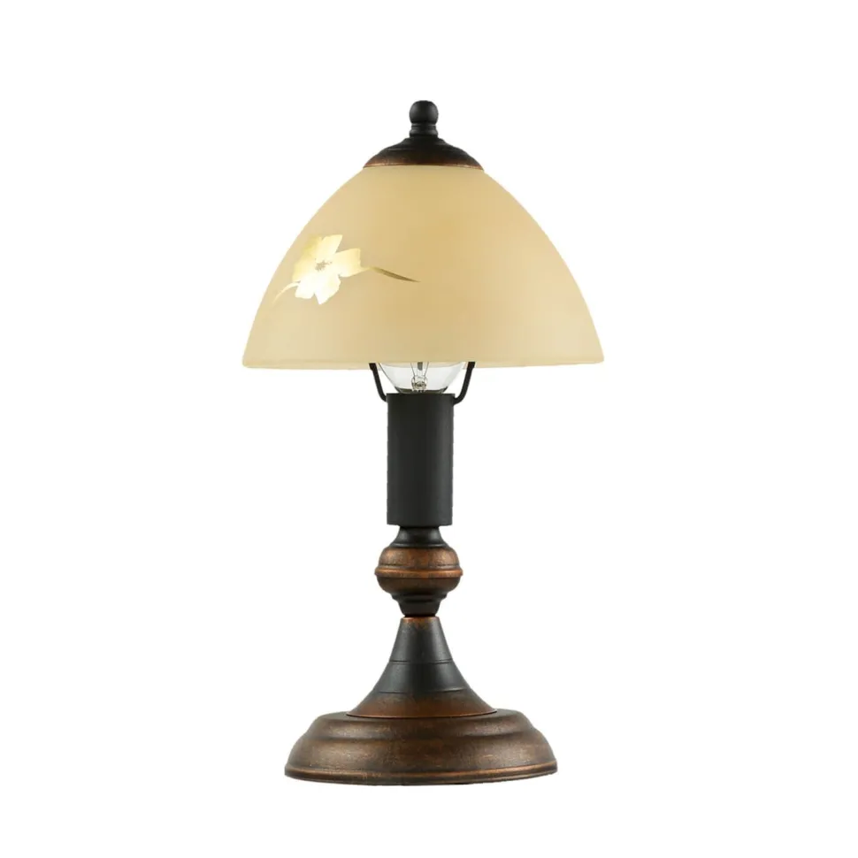 Tischleuchte Shabby Landhaus Innenleuchte Glas