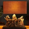 Tischleuchte Treibholz Designerleuchte Modern 50cm