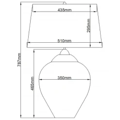 Tischleuchte Violett Silber 71,5 cm E27 beleuchteter Fuß LED GU10