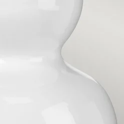 Tischleuchte Weiß Gelb Keramik Stoff E27 64 cm Retro WINTA