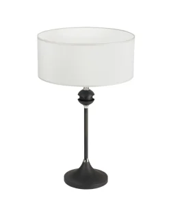 Tischleuchte Weiß Graphit H:54cm DAGNO Nachttisch