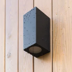 Up Down Außenlampe Wand IP44 Metall Grau H:15,1 cm GU10