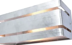 Up Down Außenleuchte Metall in Zink 25 cm IP54 GU10