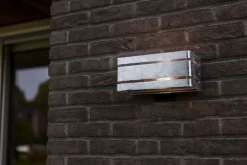 Up Down Außenleuchte Metall in Zink 25 cm IP54 GU10