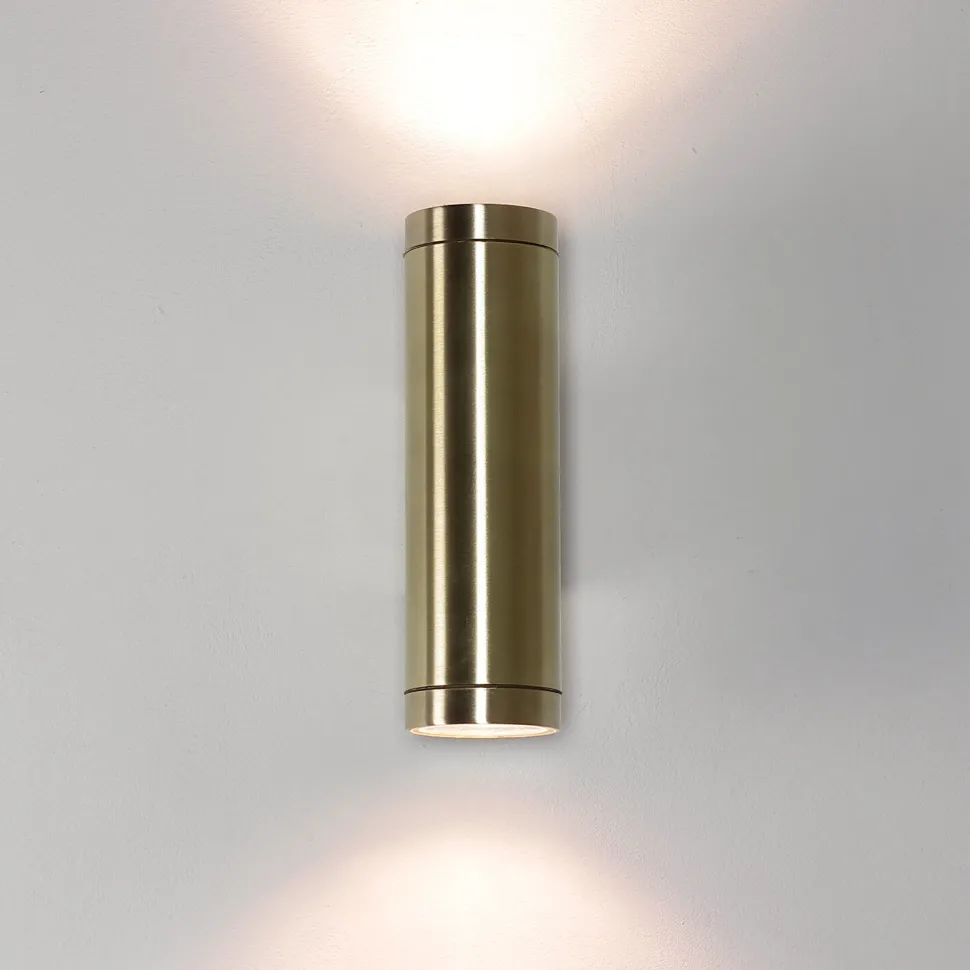 Up Down Leuchte Außen Messing massiv IP64 rostfrei