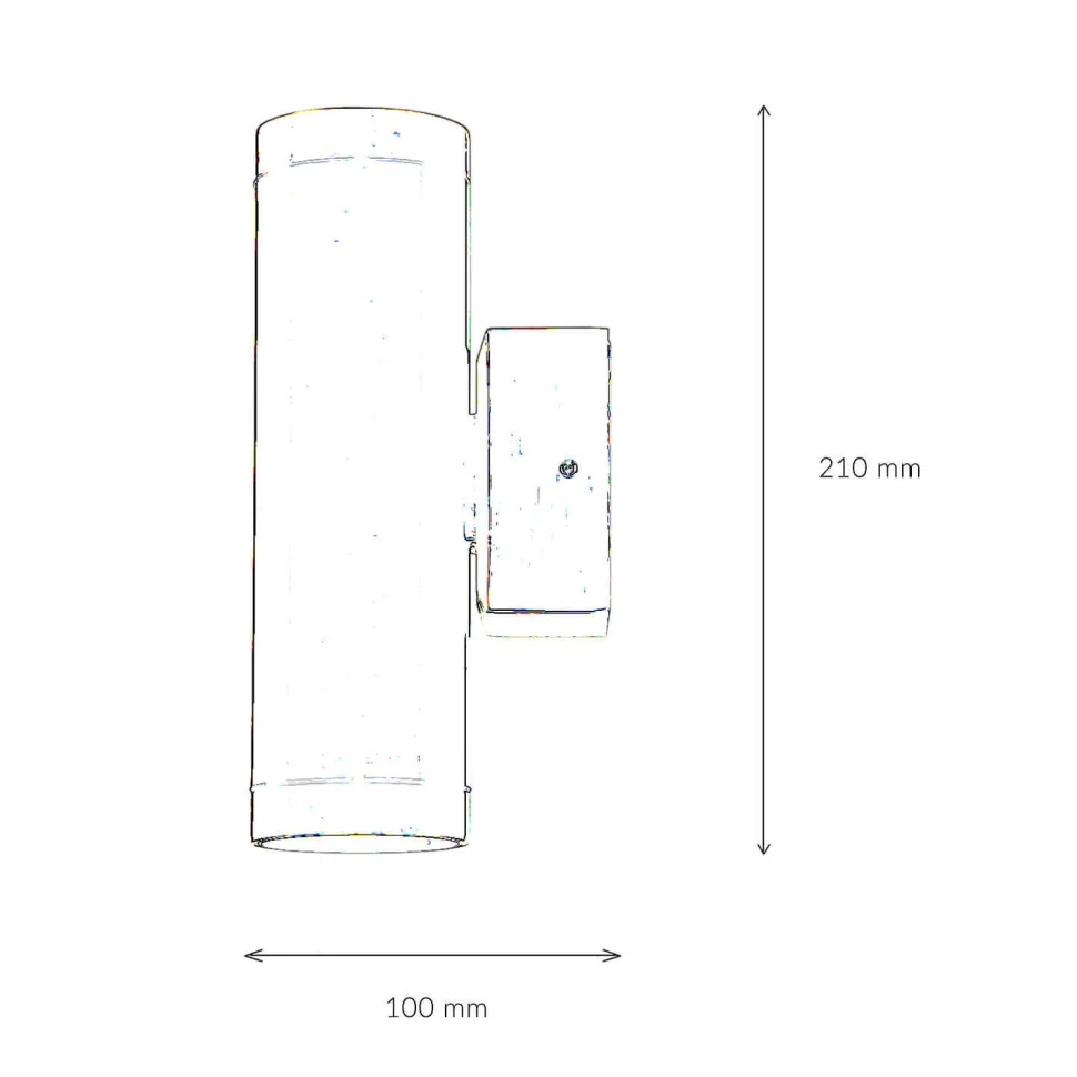 Up Down Leuchte Außen Messing massiv IP64 rostfrei