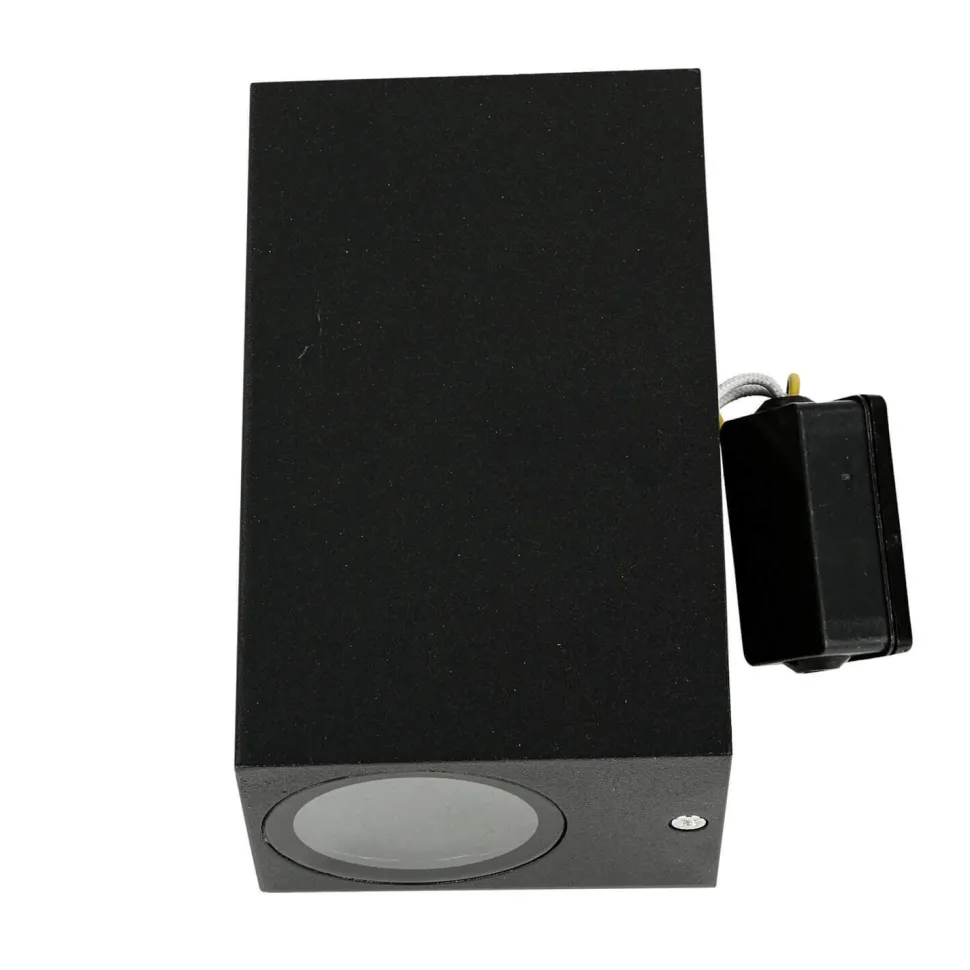 Up Down Leuchte Außen Wandlampe Strahler Schwarz Antik AALBORG Außenwandleuchte