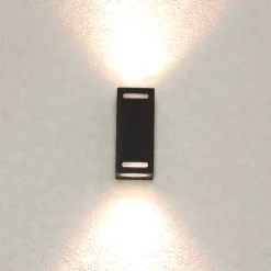 Up Down Wandlampe AALBORG Aluminium eckig IP44 Haus