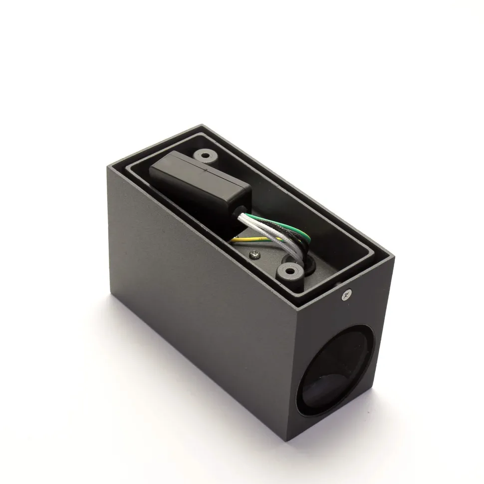 Up Down Wandlampe AALBORG Aluminium eckig IP44 Haus