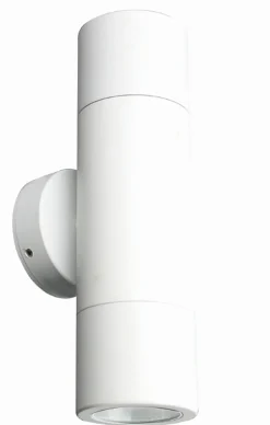 Up Down Wandlampe Aluminium Weiß IP54 Modern vielseitig