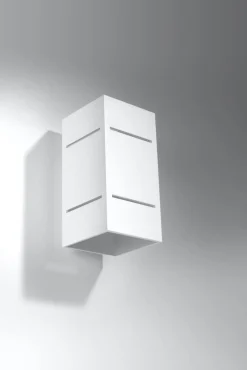 Up Down Wandlampe ARRIA Weiß Aluminium eckig G9 Flur